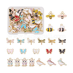 44шт 22 стиля сплава эмалевые подвески&nbsp;ENAM-CW0001-09