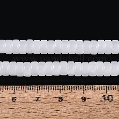 Fili di perline giada di vetro imitato&nbsp;GLAA-N026-4x8mm-J01