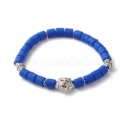 Bracciali elasticizzati fatti a mano con perle di argilla polimerica&nbsp;BJEW-JB06550