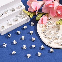 160 шт. 2-х цветные трубчатые дужки из цинкового сплава&nbsp;UNKW-SP0004-48