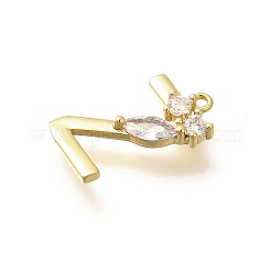 Латунные микро проложить кубического циркония подвески&nbsp;LS-KK-M310-01G-26