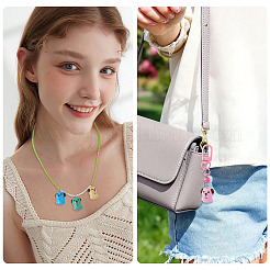 7шт 7 цвета бусины с эмалью лэмпворк ручной работы&nbsp;LAMP-TA0001-76