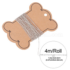 Catene a forma di cuore in ottone saldato da 4 m&nbsp;CHC-TADJ0001-05P