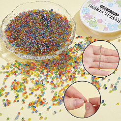60g de perles de rocaille en verre&nbsp;SEED-SC0001-64B