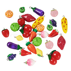 28шт 14 стиля непрозрачные подвески из смолы&nbsp;RESI-TA0004-19