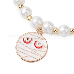 Сплав эмали шарм браслеты&nbsp;BJEW-JB10851-04