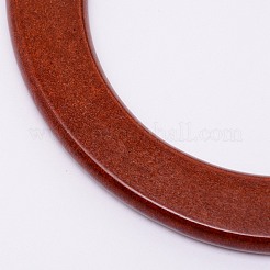 Poignée de sac à main en bois de forme ronde et plate&nbsp;AJEW-WH0188-15