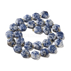 Natürliche blaue Fleck Jaspis Perlen Stränge&nbsp;G-H344-B02-01