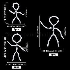 6 Stück 3 Stil Kunststoff-Actionfigur bewegliches Skelett&nbsp;FIND-PH0008-71