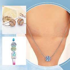 24шт 12 цвета смоляные бусины со стразами&nbsp;RB-AR0003-25