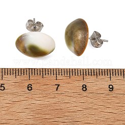 Ohrstecker mit Muschelmotiv&nbsp;EJEW-JE07325