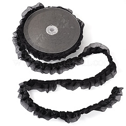 1 Stück 2-lagige plissierte Satin-Organzabänder&nbsp;ORIB-TA0001-06B