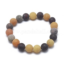 Bracciali elasticizzati con perle di gemme miste naturali&nbsp;X-BJEW-K212-B-029