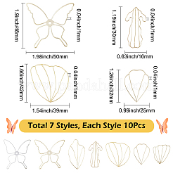 70 шт. 7 стиля железный открытый ободок сзади&nbsp;FIND-SC0019-88