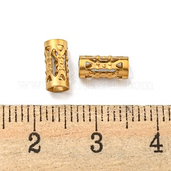 Placcatura ionica (ip) perle cave in acciaio inossidabile 304&nbsp;STAS-L273-01G