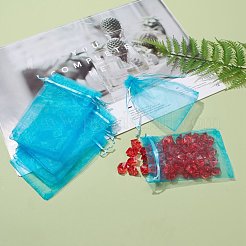 Organza-Geschenktüten mit Kordelzug&nbsp;OP-R016-10x15cm-17