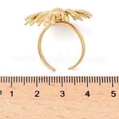 Регулируемые открытые манжеты из нержавеющей стали 304 для женщин&nbsp;RJEW-K293-04G