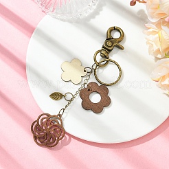 Pendentifs en bois et alliage&nbsp;KEYC-YW00261