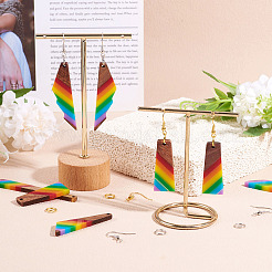 Подвески из смолы и ореха&nbsp;DIY-TA0011-03B