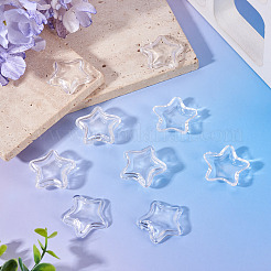 12pcs cuentas de acrílico transparente&nbsp;TACR-TA0001-77A
