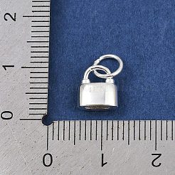 925 подвеска-замок из стерлингового серебра с микропаве из прозрачных кубических цирконий&nbsp;LS-STER-K183-04S