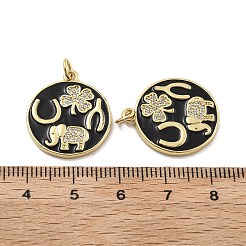 Латунные микро проложить кубического циркония подвески&nbsp;KK-U060-05G