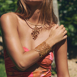 Ожерелья-чокеры из сплава в форме веточки коралла для женщин&nbsp;FS-WG57A45-01