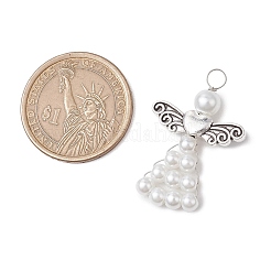 Подвески из перламутровых стеклянных бусин&nbsp;PALLOY-JF03206-02