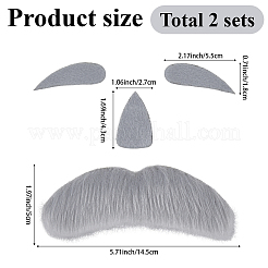 2 пакетик борода гнома из волокон костюм борода&nbsp;DIY-GF0011-80