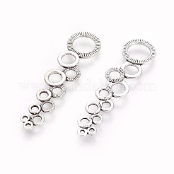 Pendente in lega stile tibetano&nbsp;TIBEP-A11871-AS-FF