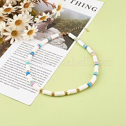 Collares de cuentas de heishi de arcilla polimérica&nbsp;NJEW-JN03504-05