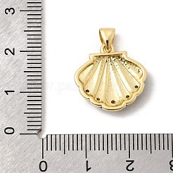 Pendentifs avec zircon cubiques à micro-pavés en laiton&nbsp;KK-H267-104G-05