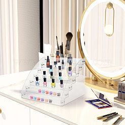 7-уровневые собранные прозрачные акриловые косметические стеллажи для органайзеров&nbsp;ODIS-WH0030-35