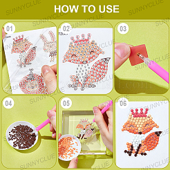 1 набор для алмазной живописи с животными&nbsp;DIY-SC0025-68A