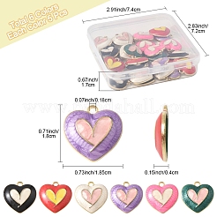 30шт 6 цвета сплава эмалевые подвески&nbsp;FIND-FS0004-06