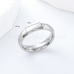 Anillos de dedo minimalistas de acero inoxidable 304&nbsp;SH3067-6