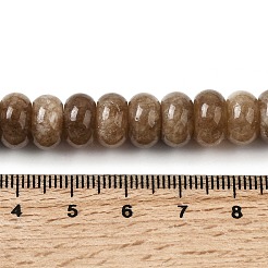 Окрашенные природные белый нефрит бисер пряди&nbsp;G-G107-A31-01