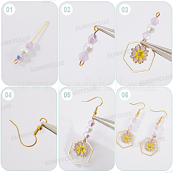 Набор для изготовления цветочных сережек своими руками&nbsp;DIY-SC0030-66