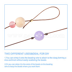 1368 шт. 6 цвета латунные обжимные бусины&nbsp;KK-YS0001-09