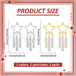 2 пара двухцветных эмалевых сережек-гвоздиков&nbsp;EJEW-HY0001-20