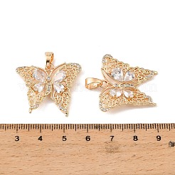 Pendenti in ottone e zirconi trasparenti&nbsp;KK-G558-16G