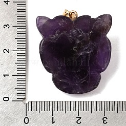 Подвески из натурального аметиста и синтетической бирюзы&nbsp;G-Z090-02G-07