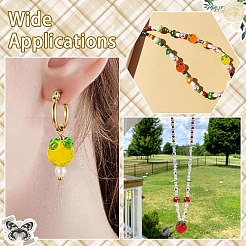 8шт 4 цвета бусины лэмпворк ручной работы&nbsp;LAMP-CJ0002-71