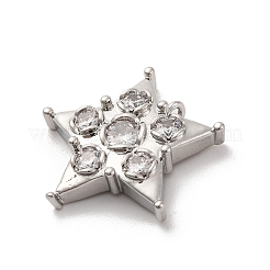 Латунные микро проложить кубического циркония подвески&nbsp;KK-U033-06P-01