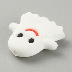 Perline in silicone ecologico per uso alimentare a tema Halloween&nbsp;SIL-WH0006-10C-01
