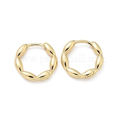 Овальные серьги-кольца из латуни&nbsp;EJEW-Z102-34G