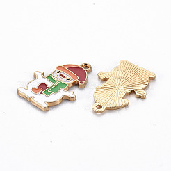 Crémaillère placage pendentifs en émail d'alliage&nbsp;ENAM-S126-042-NR
