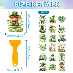 18 pezzo di carta sagomata in plastica&nbsp;DIY-WH0610-019