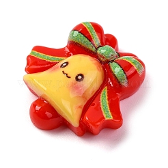 Красочные кабошоны из смолы на рождественскую тематику&nbsp;RESI-R451-01B