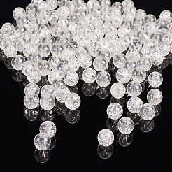 Perle di vetro crackle verniciate a spruzzo&nbsp;CCG-PH0002-15